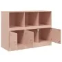 Aparador de acero rosa 99x39x73 cm de vidaXL, Aparadores - Ref: Foro24-841788, Precio: 142,30 €, Descuento: %