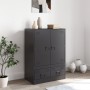 Aparador de acero negro 67x39x95 cm de vidaXL, Aparadores - Ref: Foro24-841805, Precio: 163,58 €, Descuento: %
