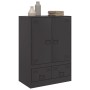 Aparador de acero negro 67x39x95 cm de vidaXL, Aparadores - Ref: Foro24-841805, Precio: 163,58 €, Descuento: %