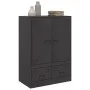 Aparador de acero negro 67x39x95 cm by vidaXL, Sideboards - Ref: Foro24-841805, Price: 148,83 €, Discount: %