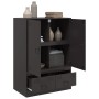 Aparador de acero negro 67x39x95 cm de vidaXL, Aparadores - Ref: Foro24-841805, Precio: 163,58 €, Descuento: %