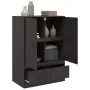 Aparador de acero negro 67x39x95 cm by vidaXL, Sideboards - Ref: Foro24-841805, Price: 148,83 €, Discount: %