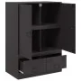 Aparador de acero negro 67x39x95 cm by vidaXL, Sideboards - Ref: Foro24-841805, Price: 148,83 €, Discount: %