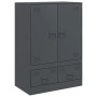 Aparador de acero gris antracita 67x39x95 cm de vidaXL, Aparadores - Ref: Foro24-841807, Precio: 160,53 €, Descuento: %