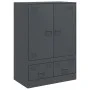 Aparador de acero gris antracita 67x39x95 cm de vidaXL, Aparadores - Ref: Foro24-841807, Precio: 160,60 €, Descuento: %