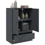 Anrichte aus anthrazitgrauem Stahl 67x39x95 cm von vidaXL, Sideboards - Ref: Foro24-841807, Preis: 160,60 €, Rabatt: %
