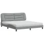 Bed with light gray fabric mattress 180x200 cm by vidaXL, Beds and slatted bases - Ref: Foro24-3208548, Price: 435,18 €, Disc...