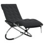 Tumbona geométrica con cojín acero negro y gris by vidaXL, Loungers - Ref: Foro24-3213545, Price: 154,11 €, Discount: %