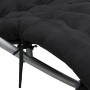 Tumbona geométrica con cojín acero negro y gris by vidaXL, Loungers - Ref: Foro24-3213545, Price: 154,11 €, Discount: %