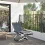 Tumbona geométrica con cojín acero negro y gris by vidaXL, Loungers - Ref: Foro24-3213547, Price: 156,32 €, Discount: %