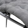Tumbona geométrica con cojín acero negro y gris by vidaXL, Loungers - Ref: Foro24-3213547, Price: 156,32 €, Discount: %
