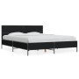 Engineered wood and black metal bed frame 160x200cm by vidaXL, Beds and slatted bases - Ref: Foro24-3280007, Price: 161,55 €,...