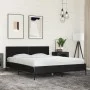 Bettgestell aus Holzwerkstoff und schwarzem Metall, 160 x 200 cm von vidaXL, Betten und Lattenroste - Ref: Foro24-3280007, Pr...