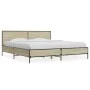 Estructura cama madera ingeniería metal roble Sonoma 200x200 cm de vidaXL, Camas y somieres - Ref: Foro24-3280018, Precio: 16...