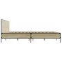 Sonoma oak metal engineered wood bed frame 180x200 cm by vidaXL, Beds and slatted bases - Ref: Foro24-3280013, Price: 159,44 ...
