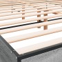 Sonoma-graues Metall-Holzwerkstoff-Bettgestell, 135 x 190 cm von vidaXL, Betten und Lattenroste - Ref: Foro24-3280030, Preis:...