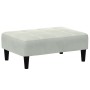 Fußstütze aus hellgrauem Samt 77x55x31 cm von vidaXL, Osmanen - Ref: Foro24-4007366, Preis: 67,51 €, Rabatt: %