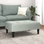 Reposapiés de terciopelo gris claro 77x55x31 cm by vidaXL, Ottomans - Ref: Foro24-4007366, Price: 66,56 €, Discount: %