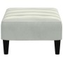 Fußstütze aus hellgrauem Samt 77x55x31 cm von vidaXL, Osmanen - Ref: Foro24-4007366, Preis: 67,51 €, Rabatt: %