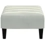 Reposapiés de terciopelo gris claro 77x55x31 cm by vidaXL, Ottomans - Ref: Foro24-4007366, Price: 66,56 €, Discount: %