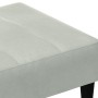 Fußstütze aus hellgrauem Samt 77x55x31 cm von vidaXL, Osmanen - Ref: Foro24-4007366, Preis: 67,51 €, Rabatt: %