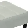 Reposapiés de terciopelo gris claro 77x55x31 cm by vidaXL, Ottomans - Ref: Foro24-4007366, Price: 66,56 €, Discount: %