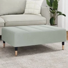 Fußstütze aus hellgrauem Samt 77x55x31 cm von vidaXL, Osmanen - Ref: Foro24-4007393, Preis: 73,81 €, Rabatt: %
