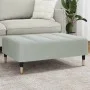 Fußstütze aus hellgrauem Samt 77x55x31 cm von vidaXL, Osmanen - Ref: Foro24-4007393, Preis: 73,81 €, Rabatt: %