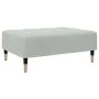 Reposapiés de terciopelo gris claro 77x55x31 cm by vidaXL, Ottomans - Ref: Foro24-4007393, Price: 73,81 €, Discount: %