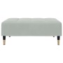 Reposapiés de terciopelo gris claro 77x55x31 cm by vidaXL, Ottomans - Ref: Foro24-4007393, Price: 74,86 €, Discount: %