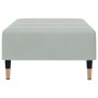 Reposapiés de terciopelo gris claro 77x55x31 cm by vidaXL, Ottomans - Ref: Foro24-4007393, Price: 74,86 €, Discount: %