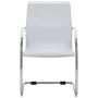 Silla de oficina voladiza de cuero sintético blanco von vidaXL, Bürostühle - Ref: Foro24-289359, Preis: 113,34 €, Rabatt: %