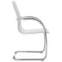 Silla de oficina voladiza de cuero sintético blanco von vidaXL, Bürostühle - Ref: Foro24-289359, Preis: 107,15 €, Rabatt: %