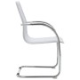 Silla de oficina voladiza de cuero sintético blanco von vidaXL, Bürostühle - Ref: Foro24-289359, Preis: 113,34 €, Rabatt: %