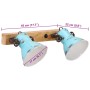Lámpara de pared azul desgastado 25 W E27 45x25 cm by vidaXL, Lamps - Ref: Foro24-371823, Price: 53,76 €, Discount: %