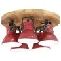 Lámpara de techo rojo desgastado 25 W E27 50x50x25 cm by vidaXL, Lamps - Ref: Foro24-371835, Price: 111,79 €, Discount: %