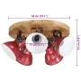 Lámpara de techo rojo desgastado 25 W E27 50x50x25 cm by vidaXL, Lamps - Ref: Foro24-371835, Price: 111,79 €, Discount: %