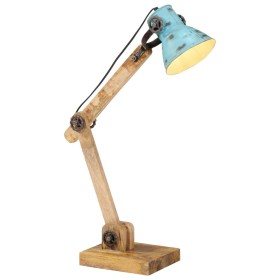 Lámpara de escritorio azul desgastado 25 W E27 23x18x96 cm
