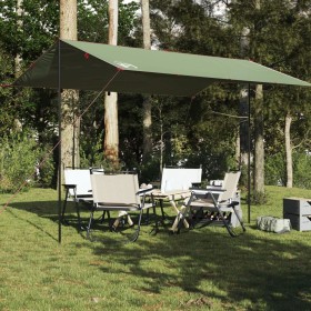 Lona de camping impermeable verde 400x294 cm