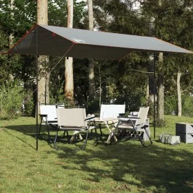 Wasserdichte Campingplane in Grau und Orange, 400x294 cm. von vidaXL, Zelte - Ref: Foro24-94663, Preis: 37,23 €, Rabatt: %