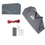 Lona de camping impermeable gris y naranja 400x294 cm
