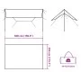 Lona de camping impermeable azul 500x294 cm by vidaXL, tents - Ref: Foro24-94668, Price: 40,91 €, Discount: %