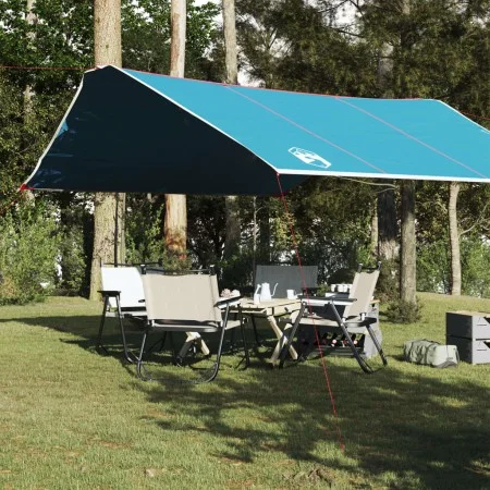 Lona de camping impermeable azul 420x440 cm de vidaXL, Tiendas de campaña - Ref: Foro24-94677, Precio: 63,82 €, Descuento: %