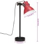 Abgenutzte rote Schreibtischlampe 25 W E27 15x15x55 cm von vidaXL, Lampen - Ref: Foro24-371854, Preis: 42,51 €, Rabatt: %