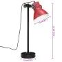 Abgenutzte rote Schreibtischlampe 25 W E27 15x15x55 cm von vidaXL, Lampen - Ref: Foro24-371854, Preis: 42,07 €, Rabatt: %