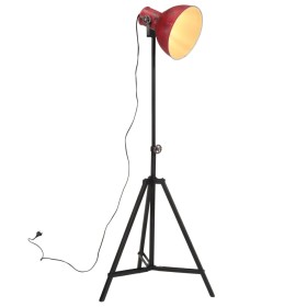 Lámpara de pie rojo desgastado 25 W E27 61x61x90/150 cm
