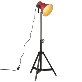 Lámpara de pie rojo desgastado 25 W E27 35x35x65/95 cm