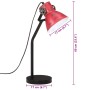 Abgenutzte rote Schreibtischlampe 25 W E27 17x17x60 cm von vidaXL, Lampen - Ref: Foro24-371889, Preis: 39,57 €, Rabatt: %