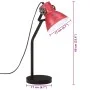 Abgenutzte rote Schreibtischlampe 25 W E27 17x17x60 cm von vidaXL, Lampen - Ref: Foro24-371889, Preis: 39,23 €, Rabatt: %