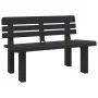 Banco de jardín polipropileno gris antracita 110x52x71 cm de vidaXL, Bancos de jardín - Ref: Foro24-4009380, Precio: 134,10 €...